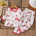 thumbnail image 2 of QWIED Outfits For Little Boys Summer Pajamas Long Sleeve Sleepwear Cute Toddler Baby Pajamas Set Clothing Set 18 Months-24 Months, 2 of 3