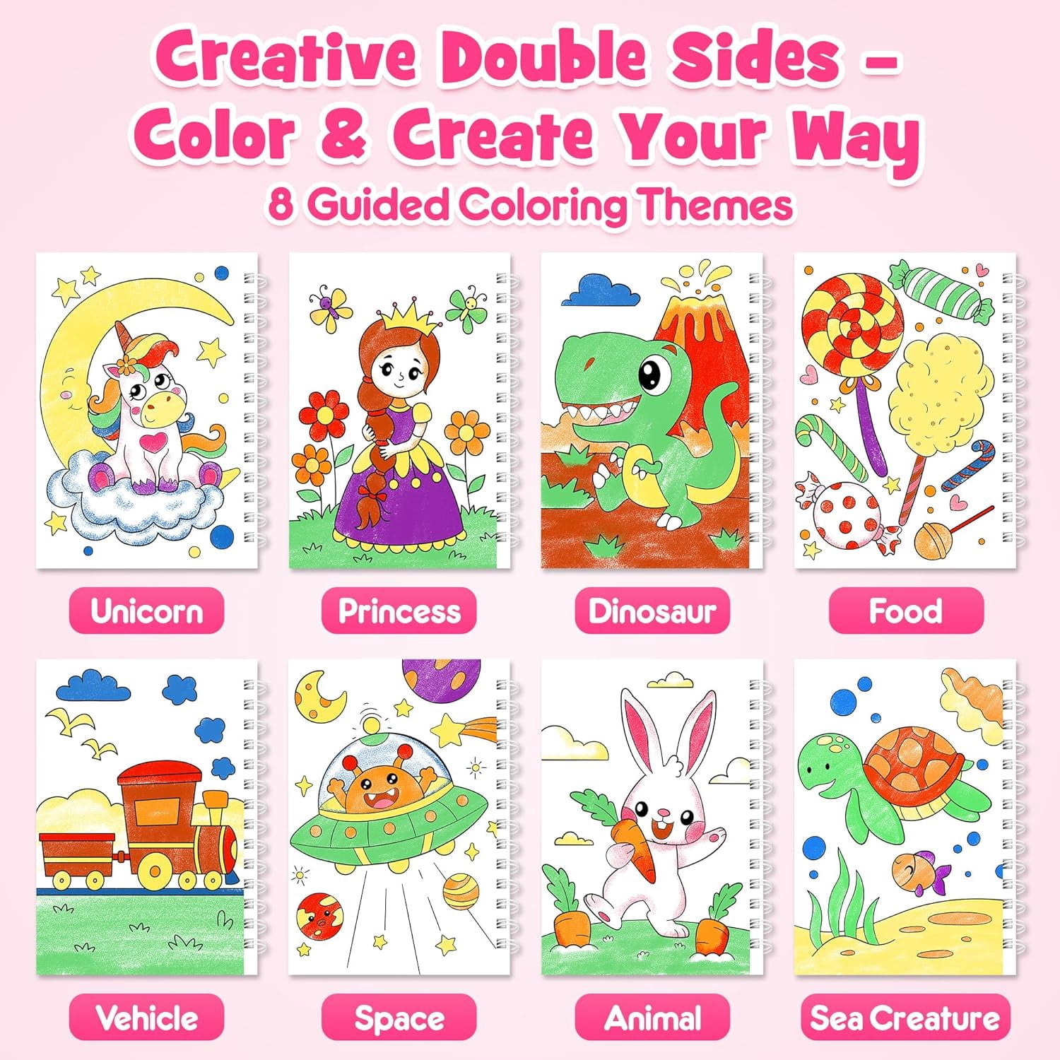 Mocoosy 24 Pack Scratch Art  Party Favors for Kids, Easter Basket Stuffers Bulk, Double Side Mini Coloring Books, Goodie Bag Stuffers Girls Boys Birthday Gifts Student Classroom Prizes