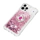 thumbnail image 4 of Funda para iPhone 12 PRO MAX con Brillo Líquido Flotante, Purpurina, Parachoques y Anillo Giratorio Soporte, 4 of 5