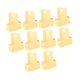thumbnail image 1 of 10 unidades de portavasos de cartón con asa, caja portátil para bebidas Amarillo, 1 of 9