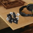 thumbnail image 4 of BESTYASH 4Pcs Black Solar Panel Mounting Clips Aluminum Alloy for Rvs Boats Balcony Roofs, 4 of 7