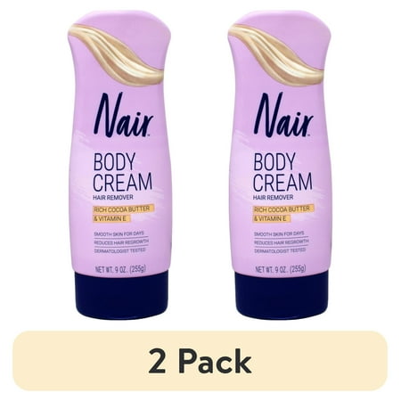 (2 pack) Nair Lotion Hair Remover, Cocoa Butter - 9 Oz