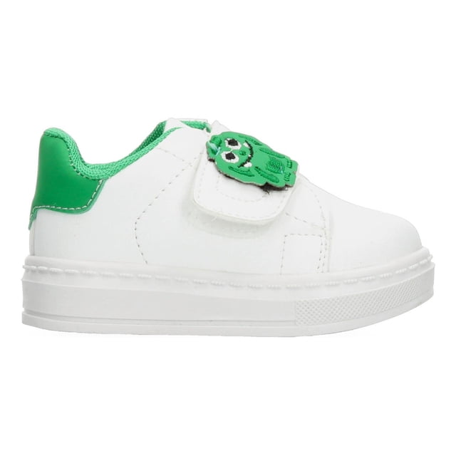 Tenis Blasito Niño Blanco Verde Casual Escolar Deportivo Cintas Adhesivas T12-18 verde 15.5 MX