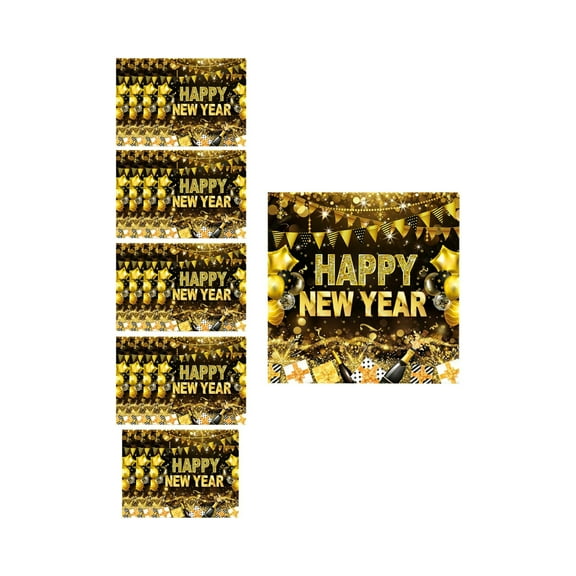 2026 New Year Celebration Tableware Set, with Coordinated Paper Plates and Cups, Festive Party Dining Collection for Special Occasions, Perfect for New Year Eve Parties, Holiday Gatherings