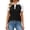 Black, variant on Work Shirts for Women Women's Short Sleeve Shirts Business Casual 3 Buttons Collared Tops Collared Shirt Collared Shirts for Women Blue 3XL