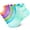 Multicolor(6 Pairs), variant on Ankle Compression Socks for Women 6 Pairs, Running Socks with Heel Tab, Cushioned Low Cut Athletic Socks