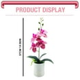 thumbnail image 3 of Artificial flowers,Artificial Orchid With Vase Flowers For Kitchen Table Centerpieces Large Orchid Phalaenopsis Orchid Plant Faux Flowers Indoor Room Decoration, 3 of 9