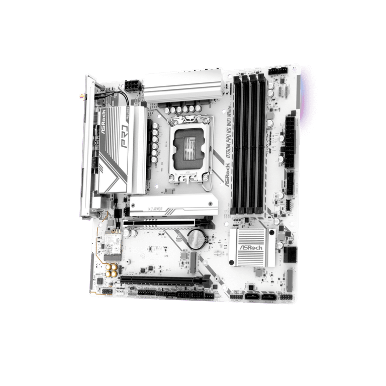 ASRock B760M Pro RS WiFi White LGA 1700 Intel B760 SATA 6Gb/s