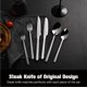 thumbnail image 3 of Juego de cubiertos KINGSTONE de 48 piezas con cuchillos para carne para 8, 3 of 7