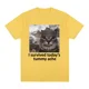 thumbnail image 3 of Sobreviví al dolor de estómago de hoy, camiseta divertida con meme de gato, camiseta de manga corta para hombres y mujeres, camisetas casuales de algodón de gran tamaño, ropa de calle, 3 of 5