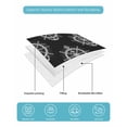 thumbnail image 4 of Quilts Queen Size Bedding Set, Nautical Anchor Reversible Summer Quilt 3 Pieces, Coastal Ocean Sea Textured Black Lightweight Bedspreads Coverlets with 2 Pillow Shams for All Seasons, 4 of 5