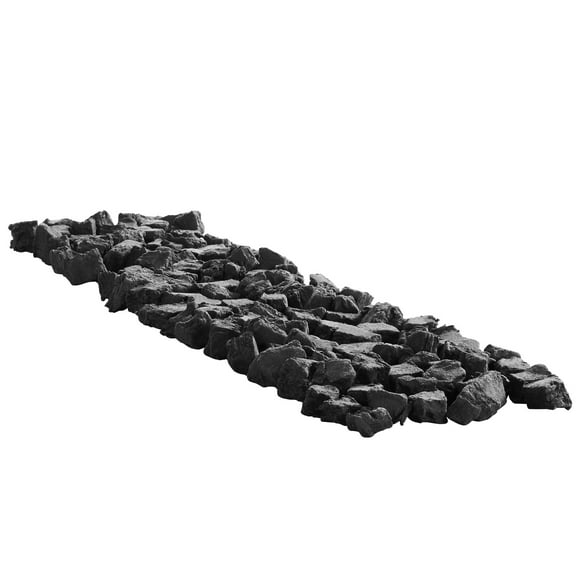 KFFKFF Lava Rocks, 0.8-1.2 inch Fire Stones for Fire Pit, Reusable Stones for Indoor and Outdoor Use, Decorative Firepit Stones for Propane/Gas Fireplace, Stove, Patio, and Camping