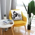 thumbnail image 6 of Coolnut Motocross Rider Pillow Covers 20 x 20 Inch Square Decor Giftsative Throw Pillow Covers Cushion Case for Sofa Couch Home Farmhouse Decor Gifts, 6 of 7