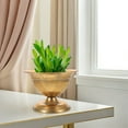 thumbnail image 4 of WHAMVOX Distressed Planter Urn Vintage Iron With Flower Arrangements 1Set, 4 of 8