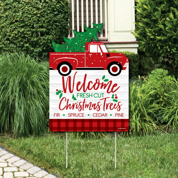 Merry Little Christmas Tree - Party Decorations - Red Truck Christmas