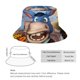 thumbnail image 2 of El Niño León 2 Sombrero bucket para adultos, gorra de protección solar, sombrero de pescador plegable para viajes al aire libre, pesca y actividades de verano, 2 of 6