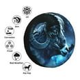 thumbnail image 4 of Naloa Celestial Ram Night Sky PVC Leather Spare Tire Wheel Cover Spare Tire Cover, for Car Truck SUV Camper Trailer Universal Fit(14-17in)-15 inch, 4 of 6