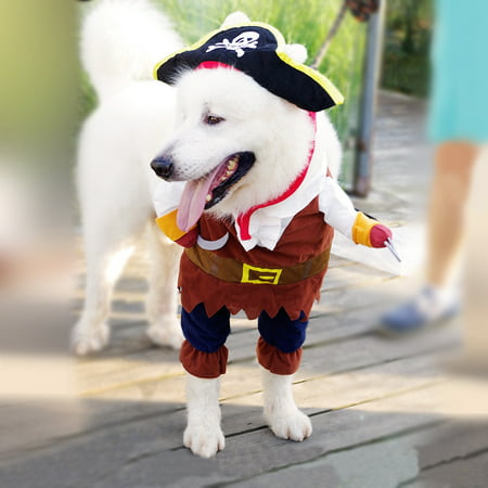 Halloween Pirate Cool Cute Dog Pet Cosplay Costume