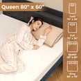 thumbnail image 3 of Gymax Heated Mattress Pad Queen Size Machine Washable Electric Bed Warmer w/ Dual Controller, 3 of 10