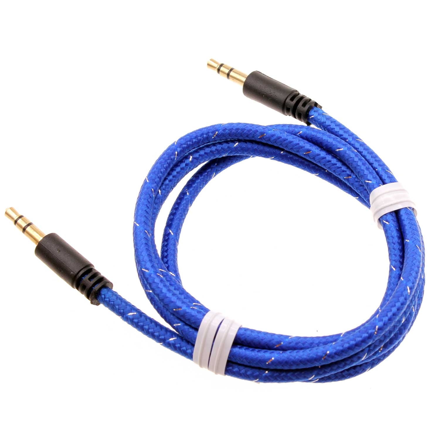 3.5mm Aux Cable Adapter Car Stereo Auxin Audio Cord Speaker Jack Wire Blue G9N for ZTE Supreme