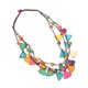 thumbnail image 1 of EeaseMX Collar multicapa con colgante geométrico triangular de estilo bohemio para niñas y mujeres., 1 of 8