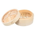 thumbnail image 4 of MasteelfCA 1 Set Handmade Bamboo Steamer Kitchen Food Steamer with Lid Cooking Tool, 4 of 8