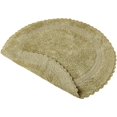 thumbnail image 5 of Saffron Fabs 36 Inch Round 100% Cotton Sage Green Crochet Lace Border Bath Rug, 5 of 6