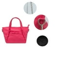 thumbnail image 6 of Olivia & Kate Women's Vegan Leather Magenta Everyday Satchel withTop Handles & Chain Strap, 6 of 6