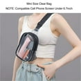 thumbnail image 3 of Transparent Shoulder Bag, Fashion Large Capacity Waterproof Clear PVC Shoulder Bag for Daily Work Travel Beach, 3 of 7