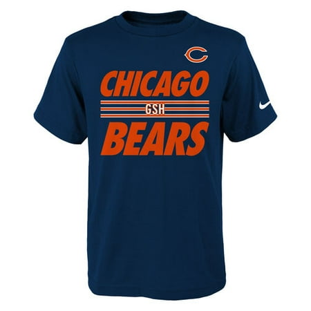UPC 889196143285 product image for Youth Nike Navy Chicago Bears Team Stripe T-Shirt | upcitemdb.com