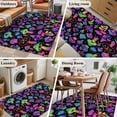 thumbnail image 6 of Rectangle Rug 4x6Ft, Abstract Colorful Mushroom on Gradient Soft Non-Slip Washable Felt Carpet Pad, Retro Botantical Area Rugs for Living Room Bedroom Kids Room, 6 of 9
