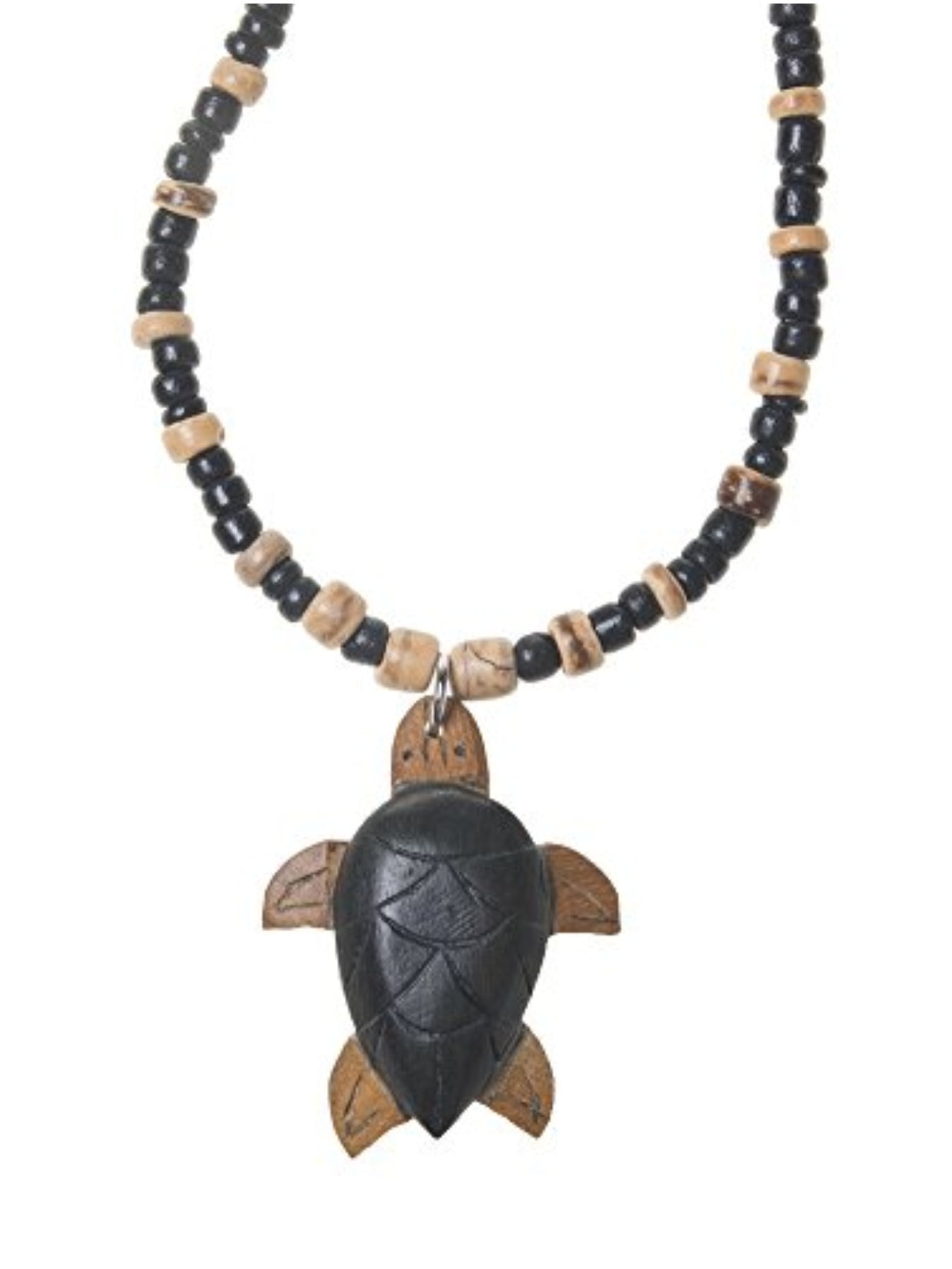 wooden turtle necklace