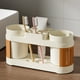 thumbnail image 1 of Organizador de Baño con Portacepillos de Dientes Mjm240403731 | Vaso de Plástico Multifuncional con Compartimentos Divididos | Base Elevada Antideslizante | Soporte para Pasta de Dientes y Cosméticos, 1 of 6