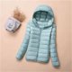thumbnail image 1 of Chaqueta de plumón corta para mujer, Parkas con cuello alto, Abrigo acolchado de algodón cálido, Tops de talla grande, otoño e invierno, nuevo, 1 of 1
