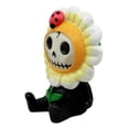 thumbnail image 2 of Ebros Eco Green Sunflower Daisy Furrybones Figurine 3" H Hooded Costume Skeleton Monster Sculpture Decor Collectible, 2 of 5