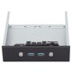 thumbnail image 2 of Adaptador USB para panel frontal de 2 puertos USB 3.0, estable, confiable, interruptor independiente, práctico y práctico. Suministros informáticos PH7, 2 of 5