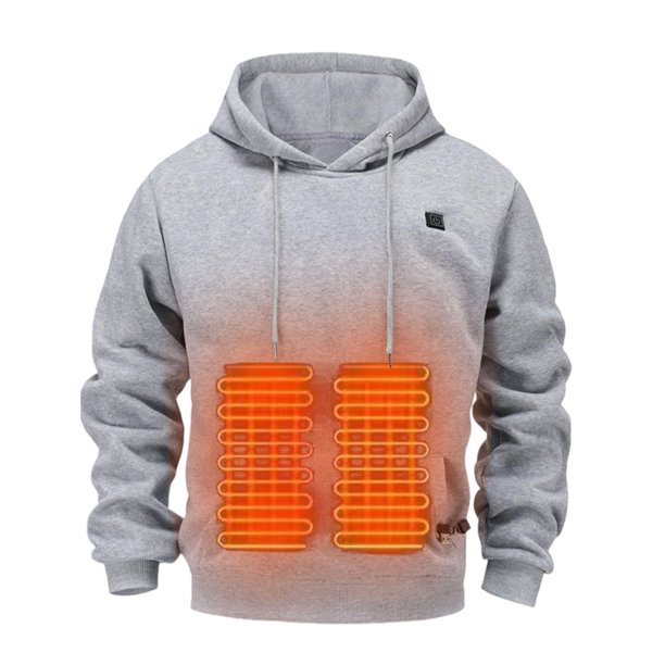 Sudadera con Capucha Caliente de Moda con Larga Vida Útil de la Batería Y Batería de Alta Capacidad. Diseño Ergonómico.