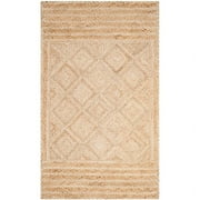 SAFAVIEH Natural Fiber Hilda Braided Jute Area Rug, Natural, 9' x 12'