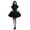 j53-Black, variant on LIIPEE Womens Halloween Gothic Dark Elegant Short Sleeve High Neck Lace Ruffle Dress,S-L