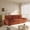 Orange, variant on FFZ 94.5"L 3-in-1 Convertible Corduroy Sleeper Sofa Bed with Pull-Out King Size, Orange
