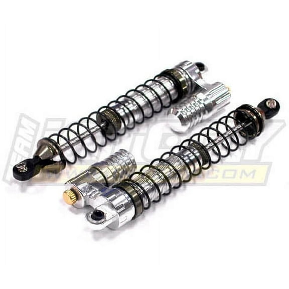 Integy RC Toy Model Hop-ups C23012SILVER Piggyback MSR11 Rock Crawler Shock Set (2) 118mm