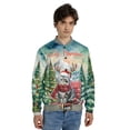 thumbnail image 4 of Merry Christmas Santa Reindeer Antlers American Shorthair Sleigh Xmas Winter Holiday All Over Print 3D Baseball Jacket Cat Lover Kitten Owner Gifts Bomber Jacket Softball - 00023, 4 of 6