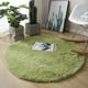 thumbnail image 2 of Alfombra redonda de felpa de seda para colgar en la silla, tapete de yoga, tapete para sala de estar, dormitorio, sofá, tapete antideslizante de fácil cuidado, 2 of 6