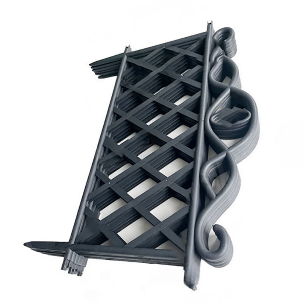 Plastic Fences Garden Decorative Guardrails Diamond Lattice Fence Outdoor Flower Art Small Fence Lawn Edging Border 48cm*36cm