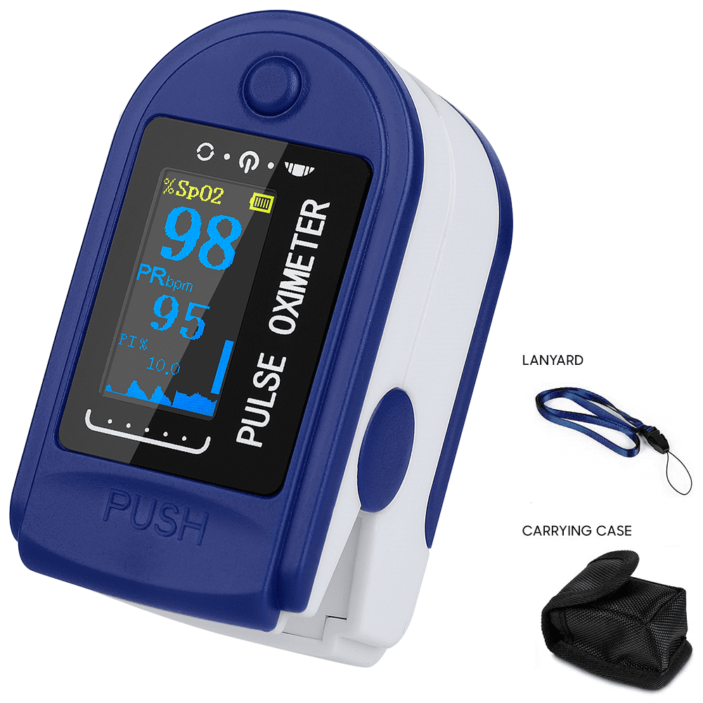 Fingertip Pulse Oximeter, Rotatable OLED Display to Show Waveform, SpO2