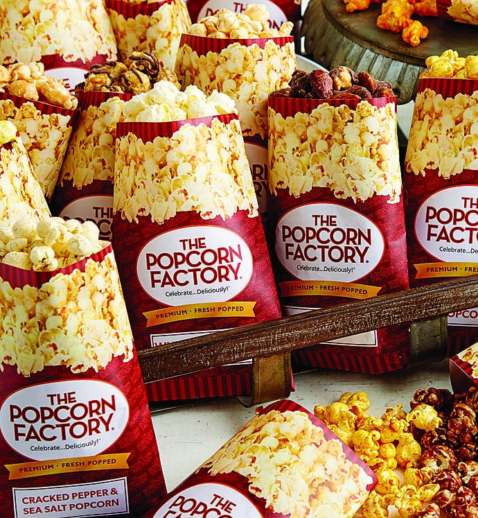 The Popcorn Factory Multi Flavor Sampler 18 Individual The Popcorn Factory Multi Flavor