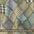 thumbnail image 5 of JCS Lightwash White, Gray & Tan Ragged Homespun Cotton Rag Quilt Kit (200+ six-inch Squares), 5 of 7