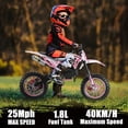 thumbnail image 4 of Xinwanna 50CC Dirt Bike for Kids, 2-Stroke Gas Dirtbike, Pocket Rocket Bike, Pit Bike, Mini Motorcycle with Front Rear Disc Brakes, Pull Start, Up to 30MPH, 4 of 8