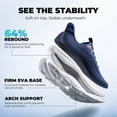 thumbnail image 2 of ALLSWIFIT Men's Slip-On Walking Shoes Wide Toe Box | Hands-Free Barefoot Feel, Cushioned Running Sneakers with Arch Support for Gym & Tennis, 2 of 9