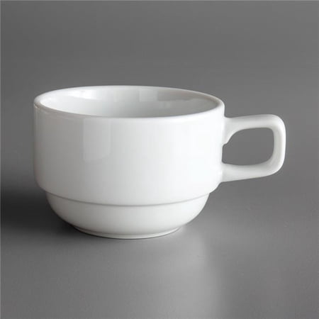 Oneida Cup Rack Stackable Oneida R4220000530 7 oz Royale Stackable Bright White Porcelain Cup ...